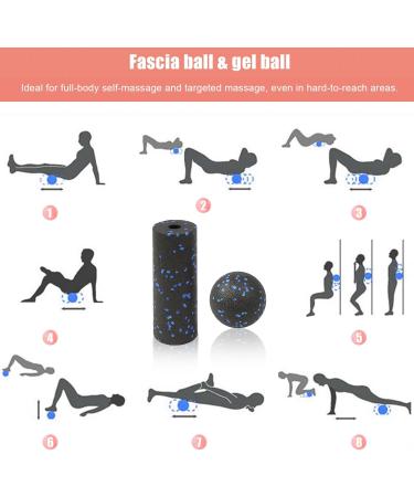 Buy Wexffu Fascia Ball & Roller Set Deep Tissue Massage for Spine Back & Neck Relief | Includes Storage Bag (2 Pieces) - Buy Online on GoSupps.com