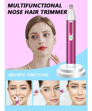 Rechargeable Nose Hair Trimmer for Women - 2023 2-in-1 Painless Ear & Facial Hair Trimmer | Washable & Low Noise - Buy Online on GoSupps.com