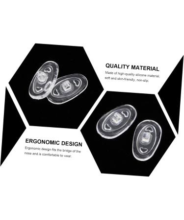 50-Piece Silicone Gel Nose Pads for Glasses | Slide-Resistant White Sunglasses Accessories | Comfortable Air Chamber Replacement - Buy Online on GoSupps.com
