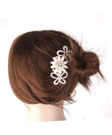DOITOOL Crystal Bride Clip Pearl Hair Accessories Bridal Hair Comb Hair Jewels for Women Hair Clip Womens Hair Accessories Women Hair Accessories Bride Hair Comb Wedding Women's - Buy Online on GoSupps.com