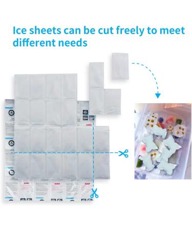Reusable Ice Pack Sheets 12 Large Sheets - Shipping & Coolers Gel Packs - 13 x 14 - Flexible & Dry Ice for Frozen Food Storage - Buy Online on GoSupps.com