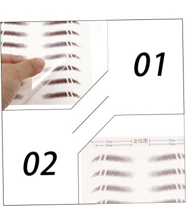 Baluue 30 Pcs Eyebrow Stickers Brown Eyebrow Sticker Makeup Stickers Brown Eyebrow Tattoos Eyebrows Soy Ink - Buy Online on GoSupps.com