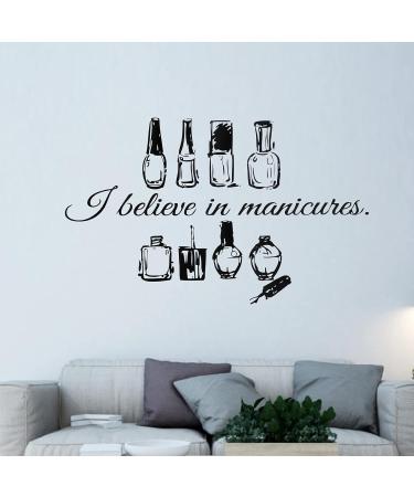 Nail Salon Wall Decoration Durable Waterproof Nail Art Wall Sticker PVC Vinyl Double-sided Visual Effects for Nail Salon Beauty Salons - Buy Online on GoSupps.com