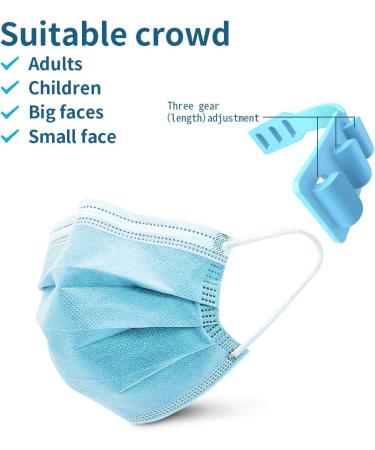 Lvquone Mask Extender - Adjustable Mask Hooks & Belt for Comfort | 10 Pieces - Relief from Pressure Pain for Adults & Children (Black) - Buy Online on GoSupps.com