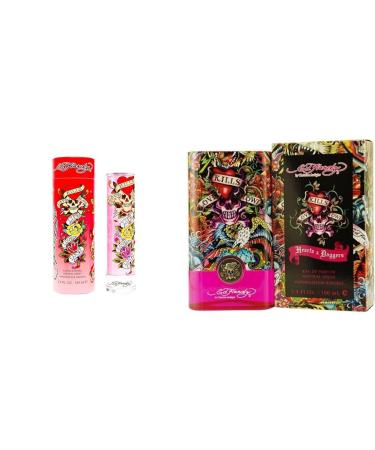 Ed Hardy Women's Perfume Fragrance by Christian Audigier Eau De Parfum 3.4 Fl Oz & Women's Perfume Fragrance by Christian Audigier Eau De Parfum Hearts & Daggers 3.4 Fl Oz