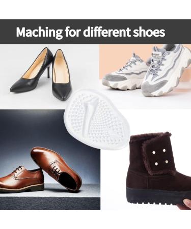 Buy Fuspolster High Heel Gel Pads | Pain Relief Forefoot Cushions - 2 Pairs Transparent Silicone Insoles for Comfortable Walking - Buy Online on GoSupps.com