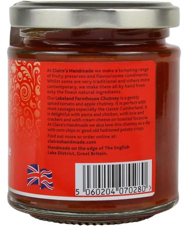 Claire's Handmade Lakeland Farmhouse Chutney 200g - Authentic Taste of the Countryside! - Buy Online on GoSupps.com