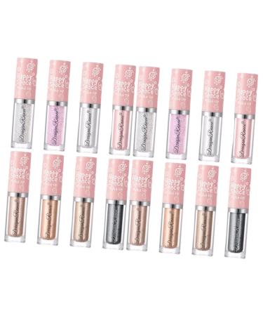 Mipcase 16 Pcs Eye Shadow Eye Glitter Moira Shimmer Liquid Glitter Eyeliner Metallic Eye Liquid Makeup Eyeliner Liquid Glitter Eye Liner Liquid Eyeliner Eyes Highlighter Marco