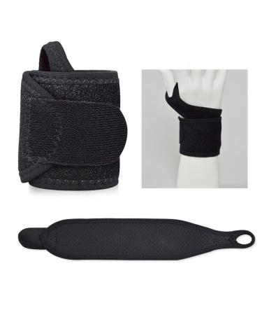 ITODA Adjustable Wrist Brace - Breathable Compression Strap for Sports | Unisex Non-Slip Support Sleeve - Black - Buy Online on GoSupps.com