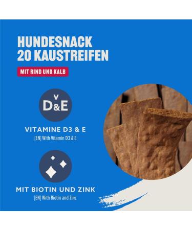 Buy Amazon 20 Strips Chewing Treats for Dogs - Beef & Veal 200g Pack of 5 - International Shipping Available - Buy Online on GoSupps.com