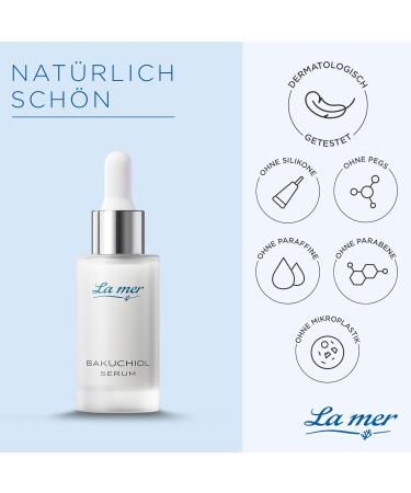  La Mer La mer Bakuchiol Anti-Wrinkle Serum 30ml Anti-Aging Concentrate with Natural Bakuchiol Hyaluronic Acids and Marine Active Ingredients - Buy Online on GoSupps.com