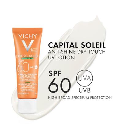 Vichy Face & Body Sunscreen Lotion SPF 60 Capital Soleil Broad Spectrum UVA & UVB Sun Protection Fragrance-Free Suitable for All Skin Types Dermatologist Recommended MATTE FINISH SPF 60 - Buy Online on GoSupps.com