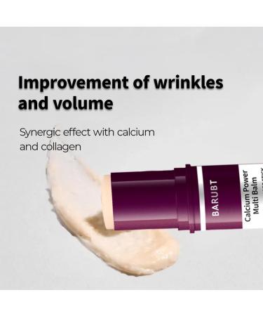 Calcium Multi-Balm Stick (2-Pack) - Korean Anti-Aging Formula for Face Eyes & Neck - Hydrating Firming Skin Treatment with Collagen & Vitamin D - Suitable for All Skin Types - Buy Online on GoSupps.com