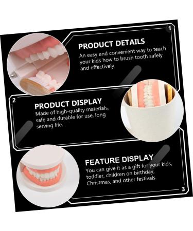 Minkissy 2 Sets Toy for Early Dental Education | Clean Kids Toilet Article Set - Reusable & Fun - Buy Online on GoSupps.com