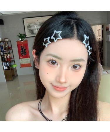 xbiez Small Hair Clip Cute Sweet Snap Hair Clip Star Metal Hairpins Decorative Headwear Y2K Hair Pins Clip Barrettes - Buy Online on GoSupps.com