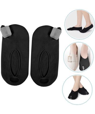 FOMIYES Men's Invisible Boat Socks Separator with Hallux Valgus Protector - Black, 1 Pair - Buy Online on GoSupps.com