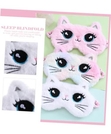Masque de Sommeil Gar on Fille Peluche Chat Doux Occultant avec Bande lastique Ajustable Confortable pour Sieste et Voyage - Buy Online on GoSupps.com