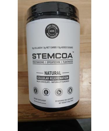 Stemcoa NCR1 - Natural Cellular Renewal & Rejuvenation Milk Chocolate Flavor Hydrolyzed Bovine Collagen Powder with Cocoa & Resveratrol Non-GMO Gluten Free & Keto Diets - Buy Online on GoSupps.com