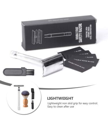 Shop Minkissy Vintage Manual Razor Set | Portable Beard Shaver & Double-Sided Safety Razor for Men - International Shipping Available - Buy Online on GoSupps.com