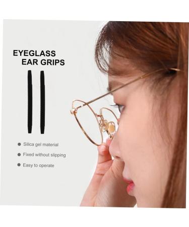 Lurrose 120 pcs Glasses Slippery Foot Cover - Slipproof Elastic Comfort Glass Holder & Earring Pebble Gel - Replaceable Black (4stk) - Ideal for Glasses Grip & Brake Pipe Use - Buy Online on GoSupps.com