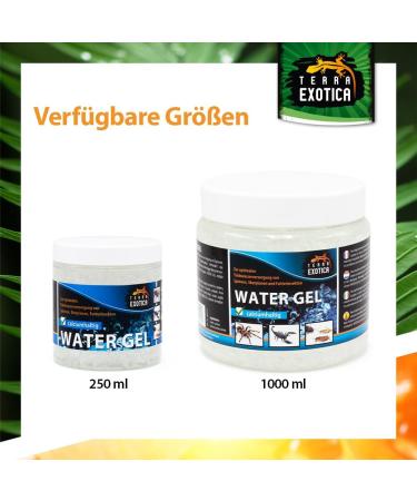 Terra Exotica Water Gel 250ml & 1000ml - Secure Water Supply for Insects Spiders & Scorpions - Buy Online on GoSupps.com