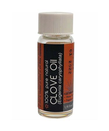 Humco Clove Oil - 100% Pure Essential Oil 1/8 oz (2 Pack)