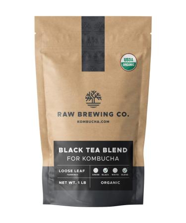 Kombucha.com Certified Organic Loose Leaf Tea - Kombucha Brewing Blends (Black Tea Blend, 8 Ounce). Makes up to 25 gallons. Black Tea Blend 8 Ounce (Pack of 1)