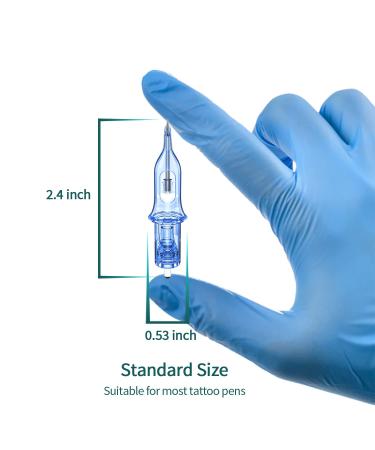 A-minusone 9RL Tattoo Needles - 20PCS Standard #12 Round Liner Cartridge Needles for Rotary Tattoo Pen - Buy Online on GoSupps.com