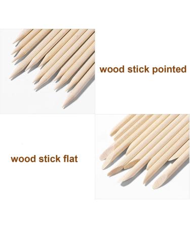 GnHG Rose Wooden Stick Manicure - 100 Pack Orange Wood Nail Shatings for Cuticle Care & Decoration Application - Buy Online on GoSupps.com