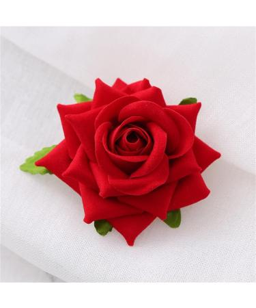 hgnxa Rose Hair Clip Flower Barrettes Flower Hair Clip For Women Flower Brooch Flower Hairpin Rose Brooch Pin Bride Brooch Pin - Buy Online on GoSupps.com