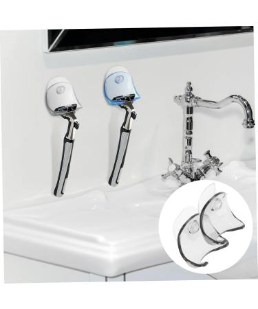 PopetPop 2-Pack Razor Holder | Suction Hook Bathroom Accessories | Wall-Mounted Shower & Bathrobe Hook | Durable Plastic Toilet Items - Buy Online on GoSupps.com