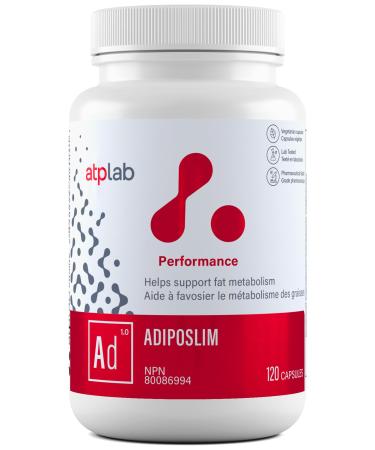 ATP LAB - AdipoSlim 120 Capsules - Elevate Your Energy-Burning Capacity -Fat Burner Supplements Muscle Recovery