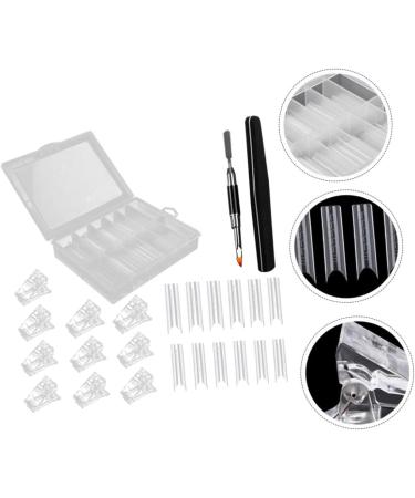 DOITOOL 1 Set Nail Set Nail Fixing Clips Nail Curve c Clip Nail Kits Nail Art Kit Nail DIY Manicure Kit Stiletto Gel Nail Finger Extension Clamp Plastic Major Nail Glue White - Buy Online on GoSupps.com
