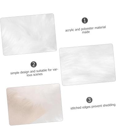 minkissy Rug Carpet Tools Product Photography Props Picture Background Luxury Cushion Background Photo Tool Picture Fluffy Cushion Photo Props Photo Mat Nail Polyester Background Pad White - Buy Online on GoSupps.com