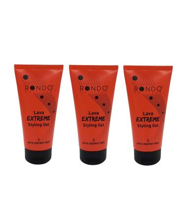 Rondo Lava Extreme Ultra Fix Styling Gel 175ml (Pack of 3)