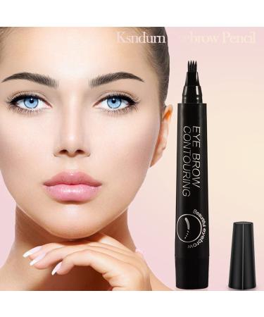 Waterproof Microblade Eyebrow Tattoo Pen - Black Brow Pencil with Micro-Fork Tip for Natural Looking Eyebrows - Gift Included - Buy Online on GoSupps.com
