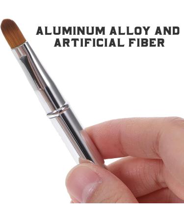 Beavorty double ended lipstick brush lip makeup brush lipstick applicator wands eyeshadow makeup beauty tool travel size lip brush applicator brush aluminum alloy portable Miss Silver - Buy Online on GoSupps.com