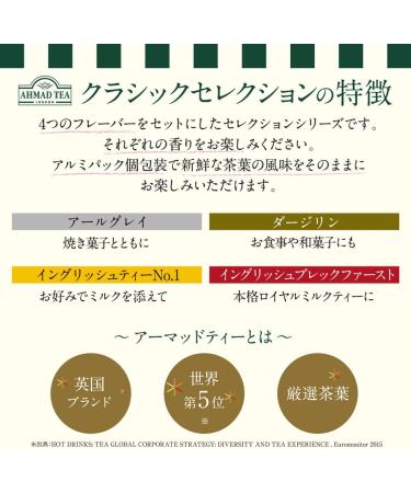 Ahmad Tea Classic Black Tea Selection | Black Tea - 20 Teabag Sachets - Buy Online on GoSupps.com