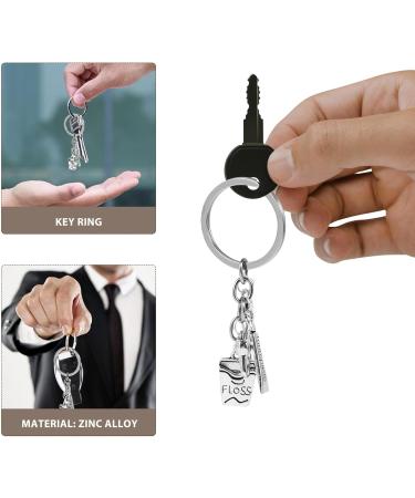 Premium Sosoport Toothbrush & Toothpaste Keychain - Unique Metal Dental Pendant Gift for Hygienists - Buy Online on GoSupps.com