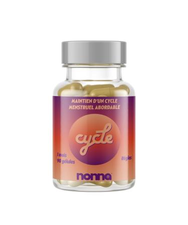NONNA LAB - Cycle - Fights Painful Rules - Food Supplements - Menstrual Comfort - Vegan & 100% Natural - French Lab - 1 Month Rules Cure - 60 Capsules