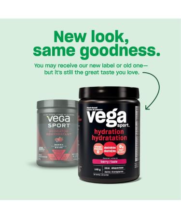 Vega Sport Hydration Electrolyte Powder Berry + Vega Sport Sugar Free Pre-Workout Energizer Berry Bundle Powder + Energizer Berry Berry 40 Servings (Pack of 1) - Buy Online on GoSupps.com