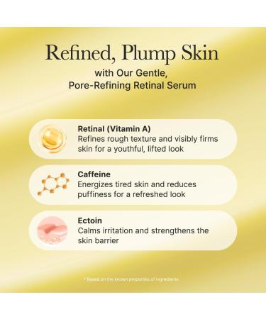 Arencia Retinal Booster Shot Serum Firming Advanced Night Serum with Caffeine and Ectoin for Mature Skin Pore Minimizing WFine Lines & Wrinkles Korean Skincare 30ml/1.01 fl.oz 1.01 Fl Oz (Pack of 1) - Buy Online on GoSupps.com