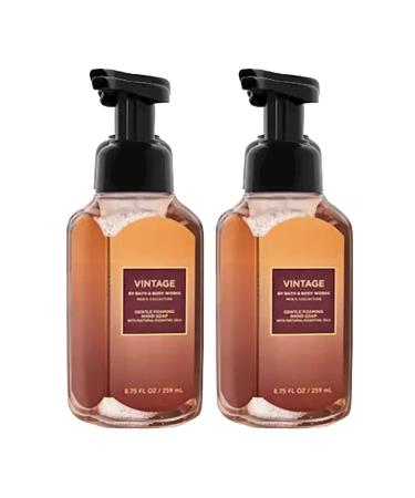 Bath & Body Works and Body Works Vintage Gentle Foaming Hand Soap 8.75 Ounce 2-Pack (Vintage) Vintage 8.75 Ounce