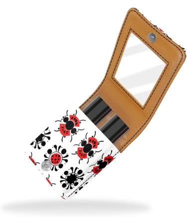 Travel Lipstick Organizer Case - Portable Makeup Bag with Mirror | Cute Cartoon Red Animal K723a5utbj for International Shipping - Buy Online on GoSupps.com