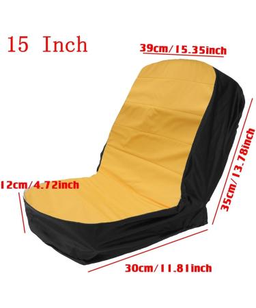 Seat Cover - Heavy Duty Waterproof Tractor Seat Cushion durablee Forklift Seat Protector | Water-Resistant Seat Cover Riding Lawn Mower Seat Pad With Pocket Garden Tractor Seat Shield For Vehicles 15 inch - Buy Online on GoSupps.com