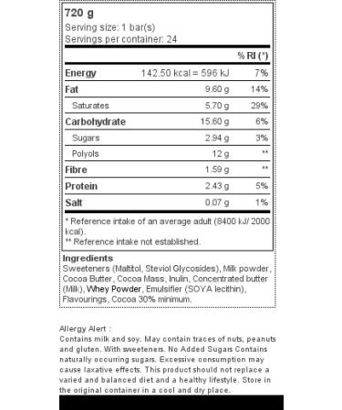  PROZIS Prozis 24 x Zero Milk Chocolate 30 g - Buy Online on GoSupps.com