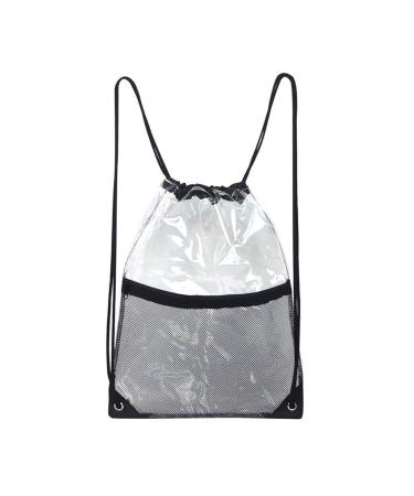 Helweet Transparent Sport Backpack Transparent Gym bag gym bag with a cord transparent backpack transparent cord struggle bag a transparent backpack with a cord for work sport