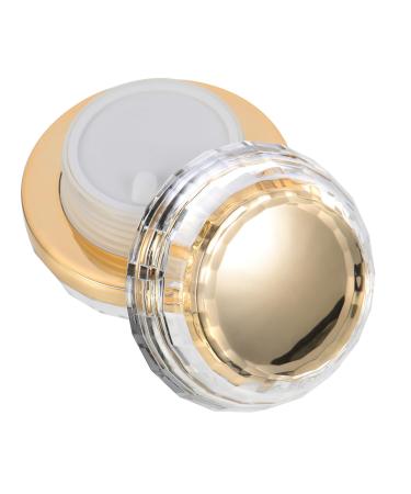 MAGICLULU Cream Bottle Glass Container with Lid Glass Terrarium with Lid Empty Cream Containers Portable Cosmetic Jar Black Lotion Sample Holder Travel Pp Inner Bottled Acrylic 7.1X6X6CM Golden