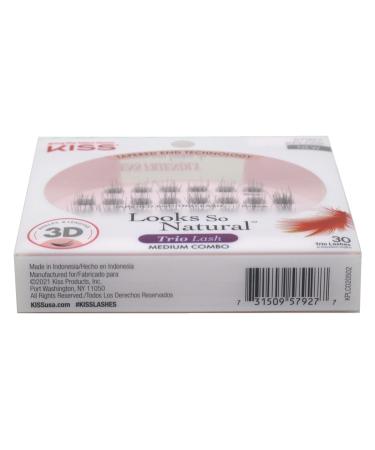 Kiss Ever-Ez Trio Lashes Medium Combo (6 Pack) - Get Gorgeous Lashes in Minutes! - Buy Online on GoSupps.com