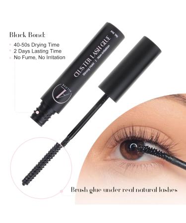 ALLOVE Cluster Lash Glue & Bond | Waterproof 48Hr Lasting DIY Lash Extensions | 5ml Black Adhesive - Buy Online on GoSupps.com
